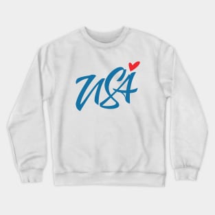 I love USA Crewneck Sweatshirt